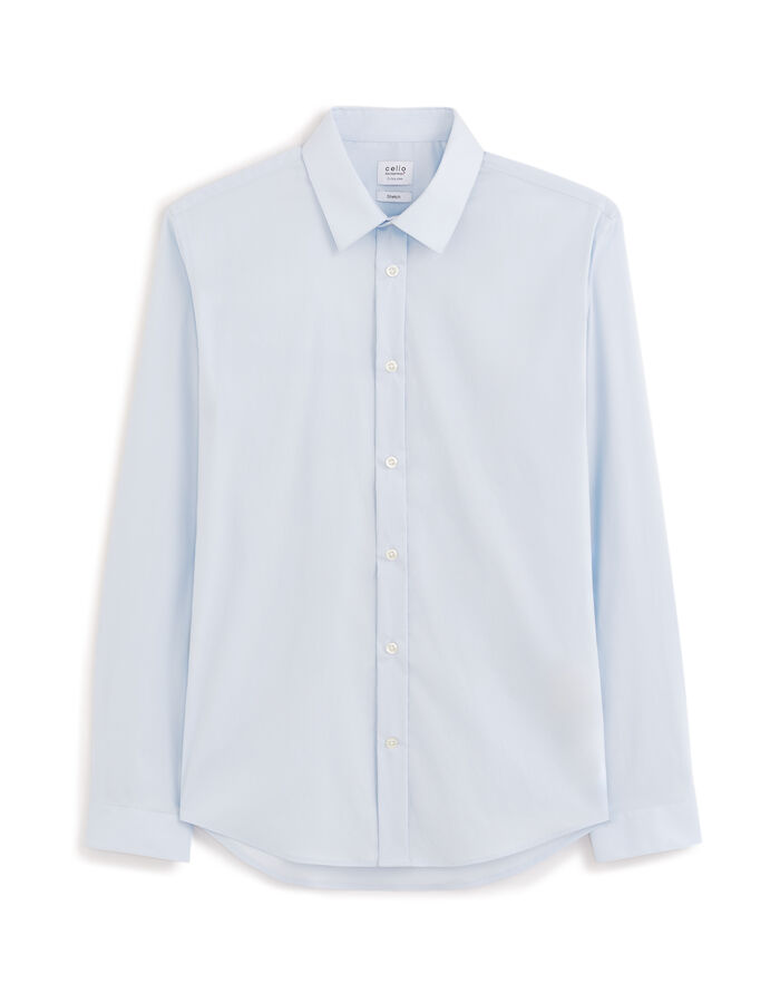 Celio Chemise Extra Slim Coton Stretch - Bleu Clair
