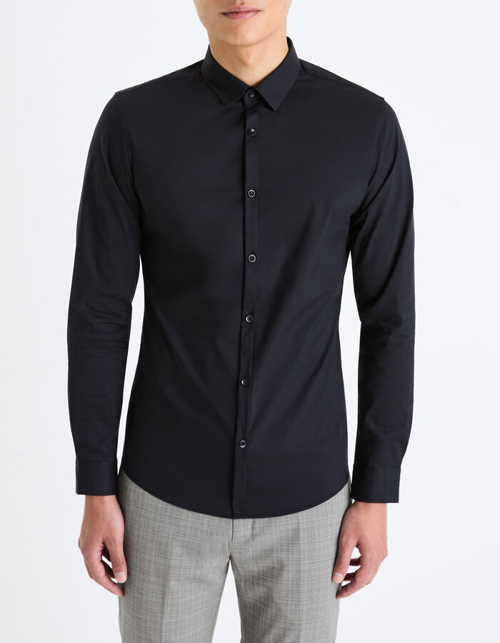 Celio Chemise Extra Slim Coton Stretch - Noir