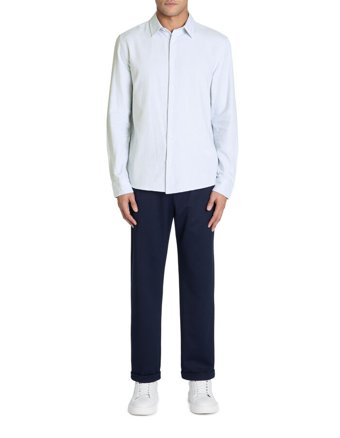 Celio Chemise Regular à Pois 100% Coton - Blanc