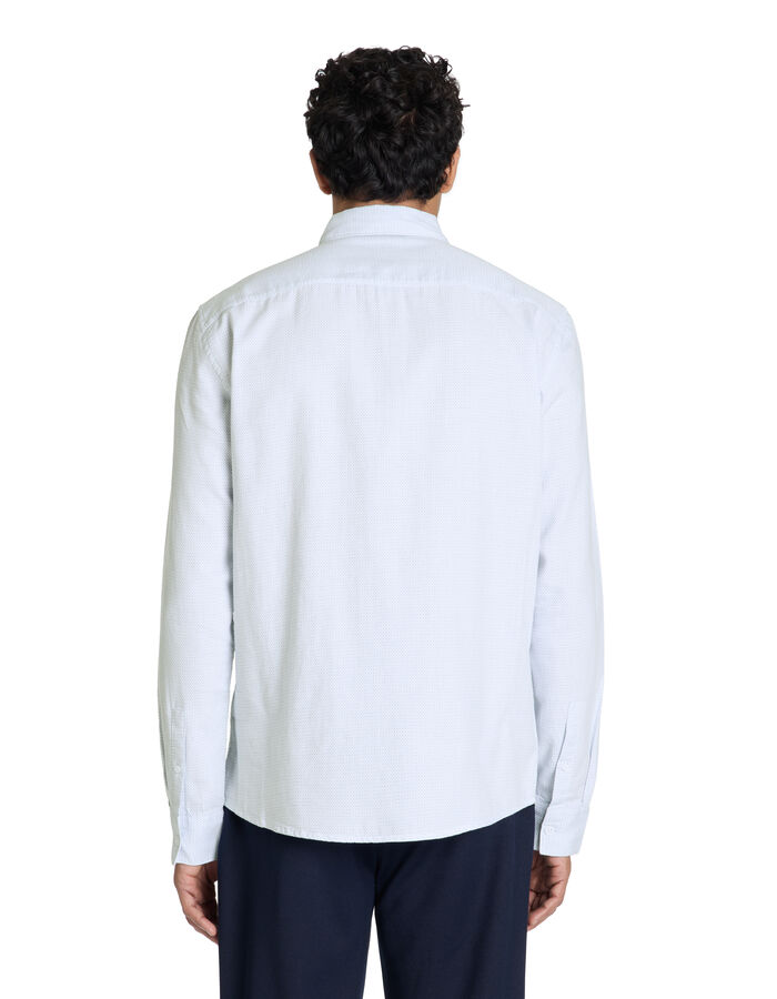 Celio Chemise Regular à Pois 100% Coton - Blanc
