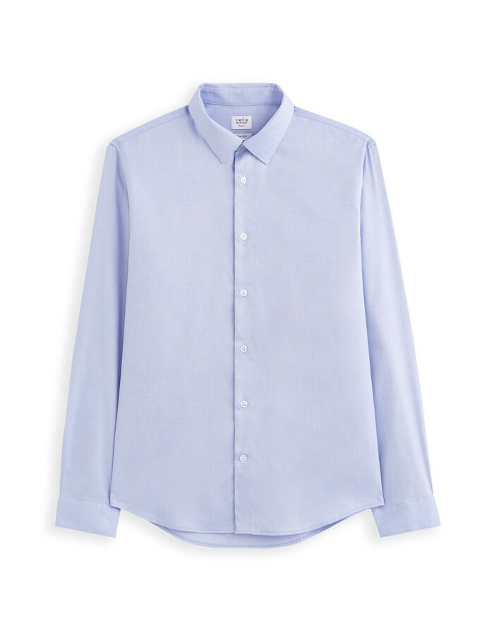 Celio Chemise Regular En Oxford Royal - Bleu