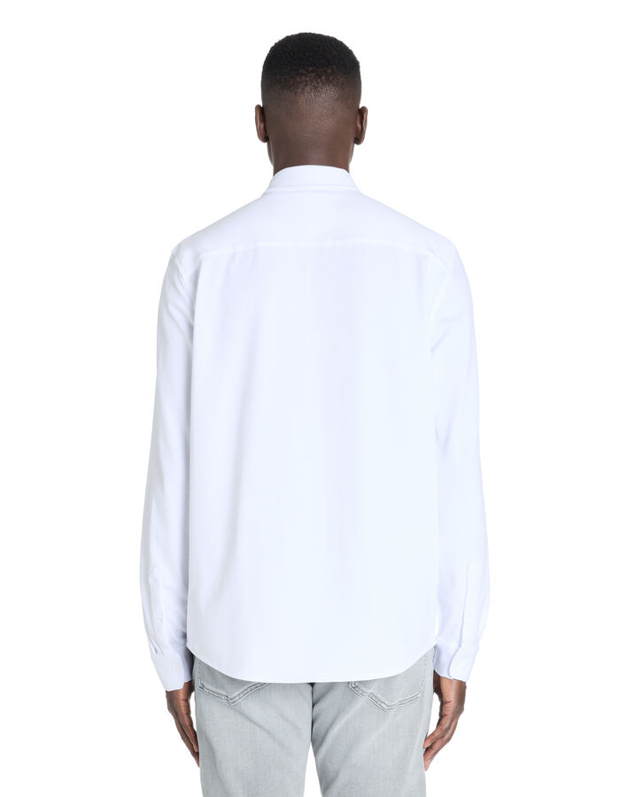 Celio Chemise Regular Piqué Coton Stretch - Blanc