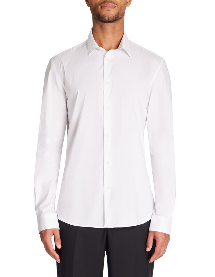 Celio Chemise Slim En Coton Stretch - Blanc