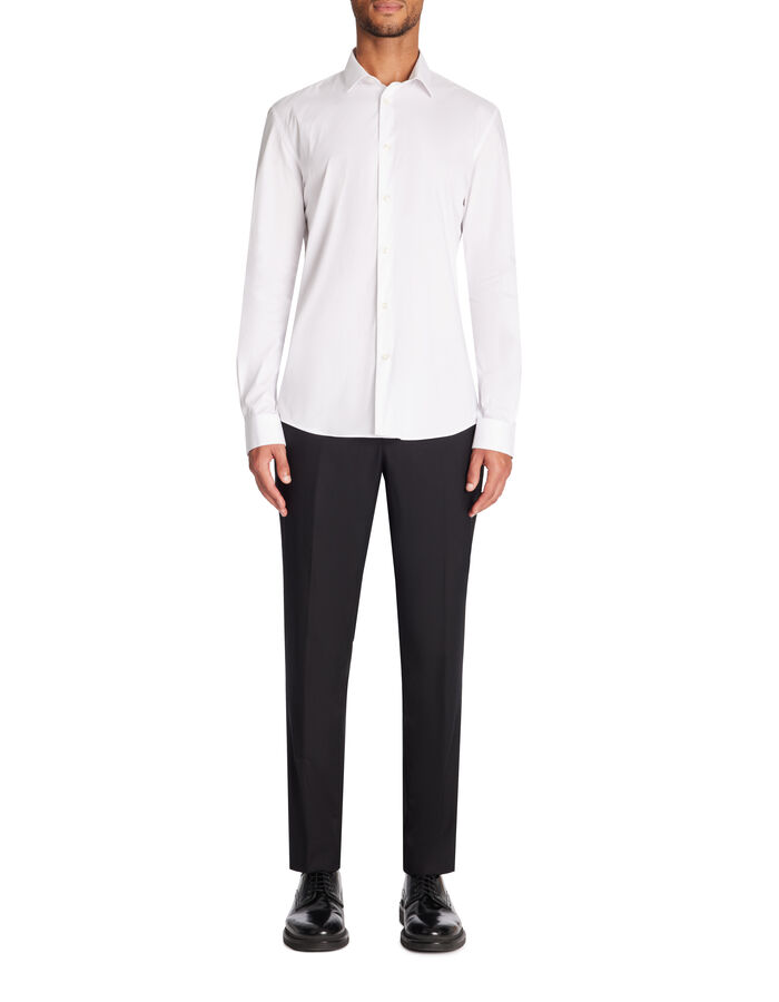 Celio Chemise Slim En Coton Stretch - Blanc
