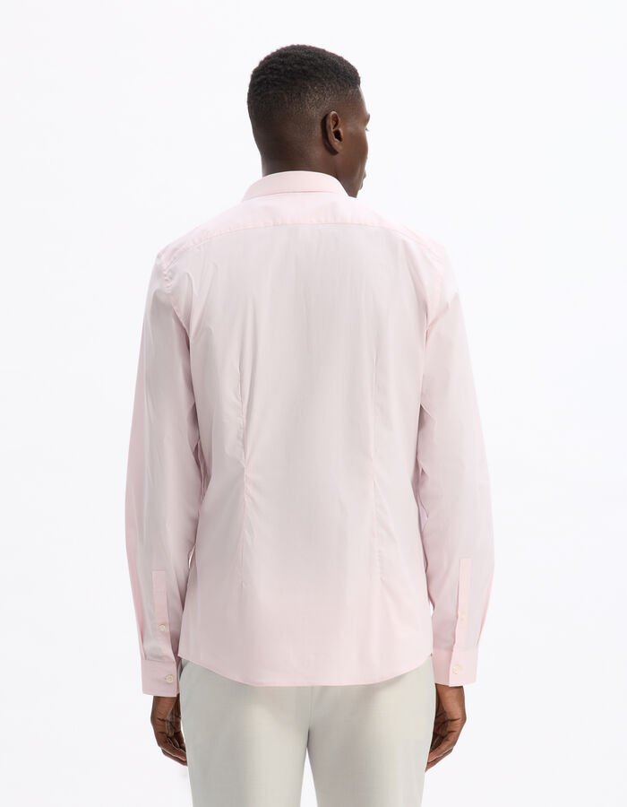 Celio Chemise Slim En Coton Stretch - Rose