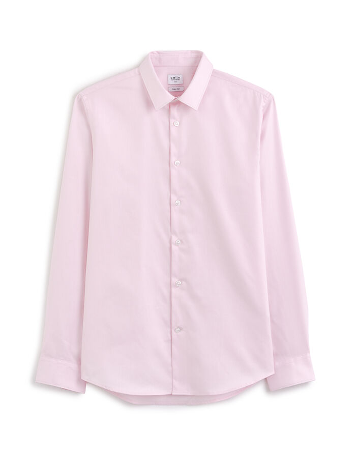 celio Chemise slim en oxford royal - rose