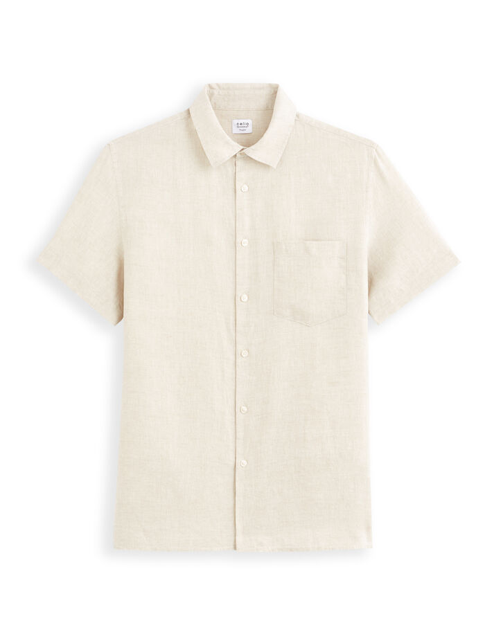 celio Chemisette regular 100% lin - naturel