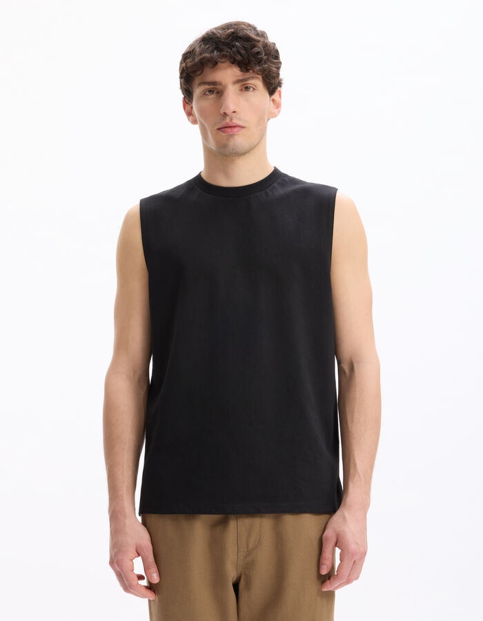 Celio Débardeur Straight Coton Mélangé - Noir