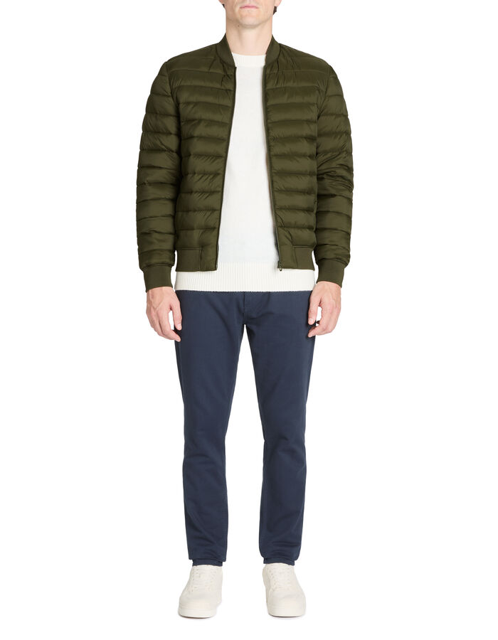 Celio Doudoune Light Col Bomber - Kaki