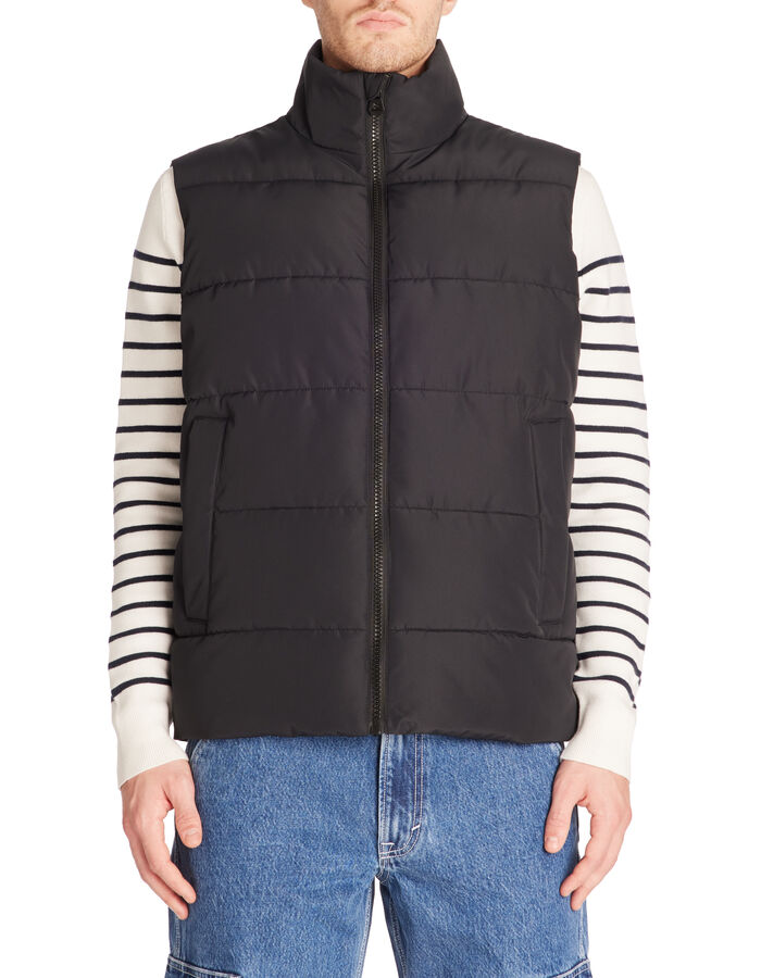 Celio Doudoune Sans Manches Col Montant - Noir