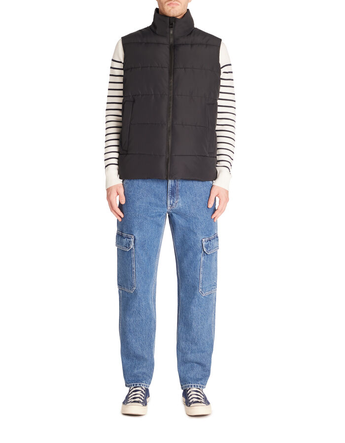 Celio Doudoune Sans Manches Col Montant - Noir