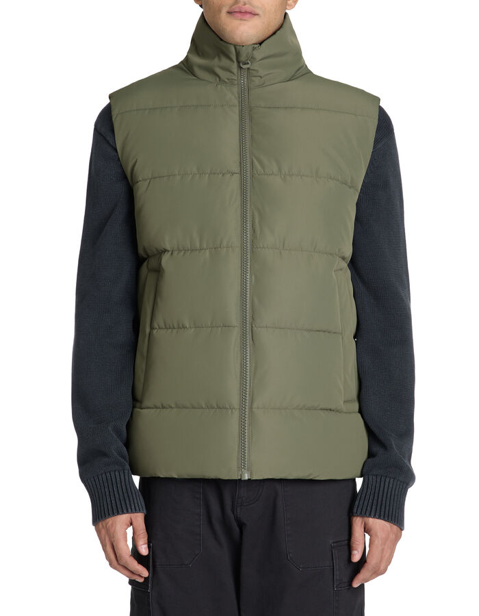 Celio Doudoune Sans Manches Col Montant - Vert