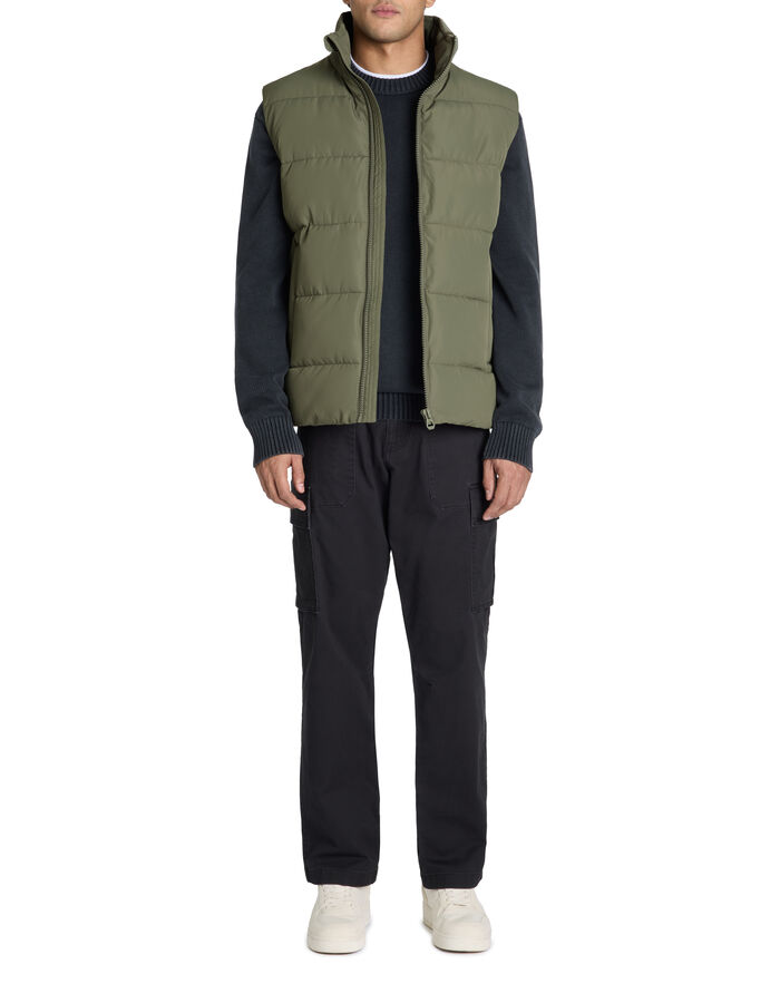 Celio Doudoune Sans Manches Col Montant - Vert