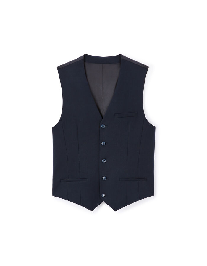 Celio Gilet De Costume Slim Stretch - Marine