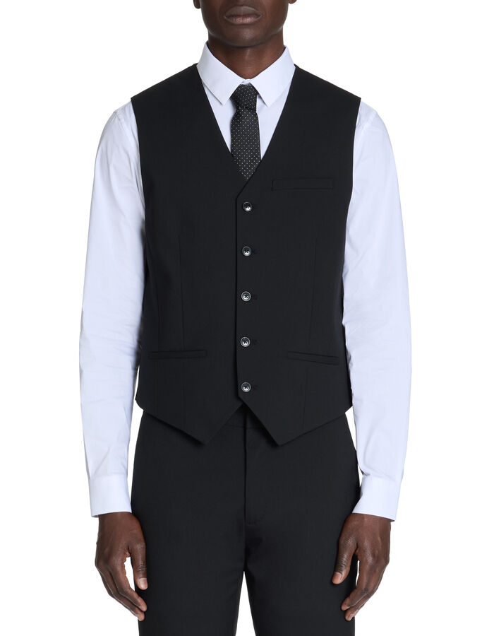Celio Gilet De Costume Slim Stretch - Noir