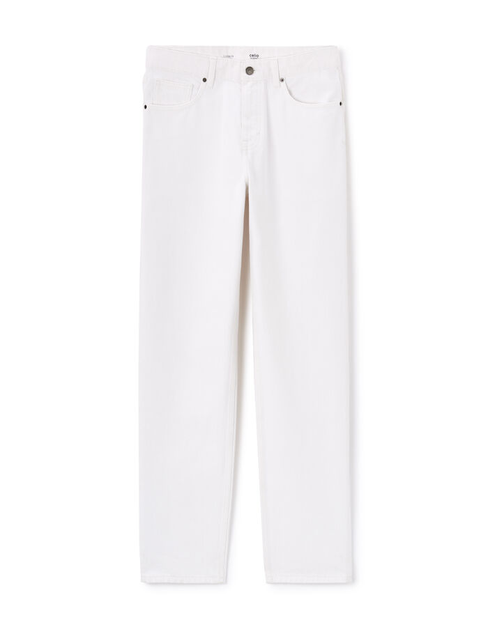 celio Jean loose 100% coton - blanc