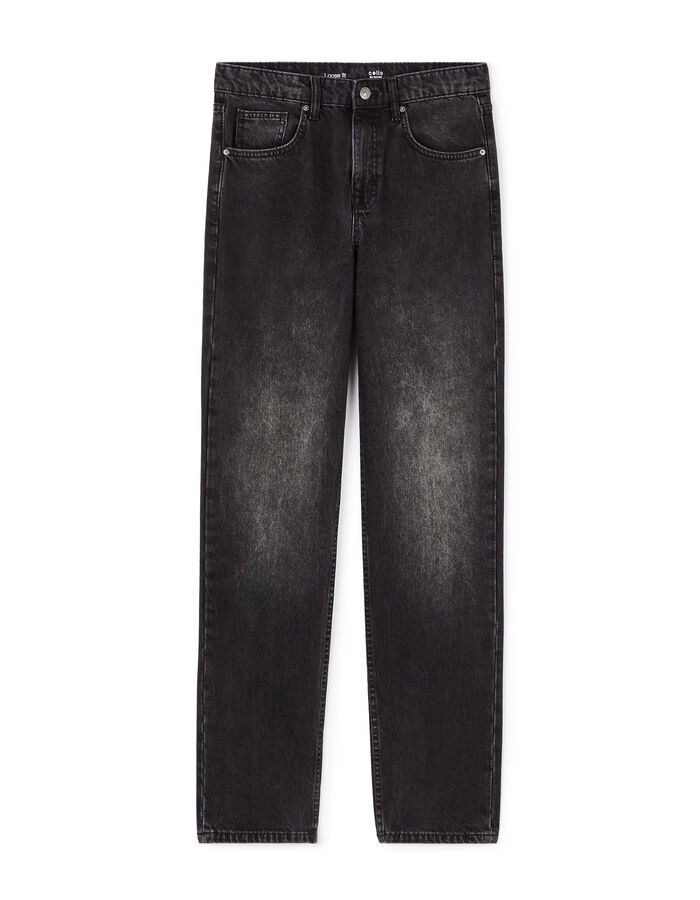 celio Jean loose 100% coton - noir