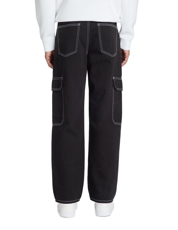 Celio Jean Loose Cargo 100% Coton - Noir