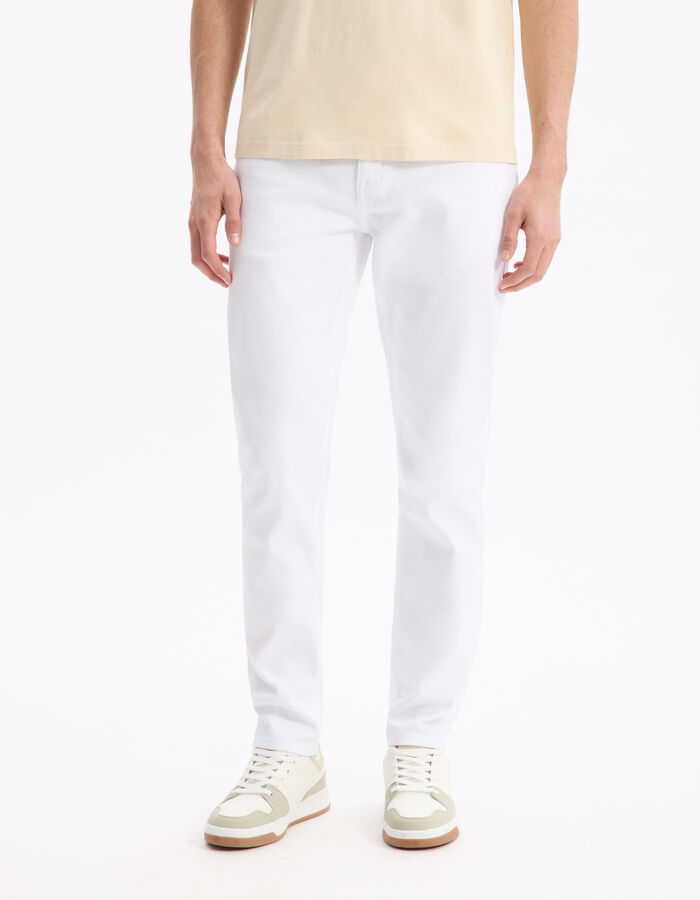 Celio Jean Slim Coton Stretch - Blanc