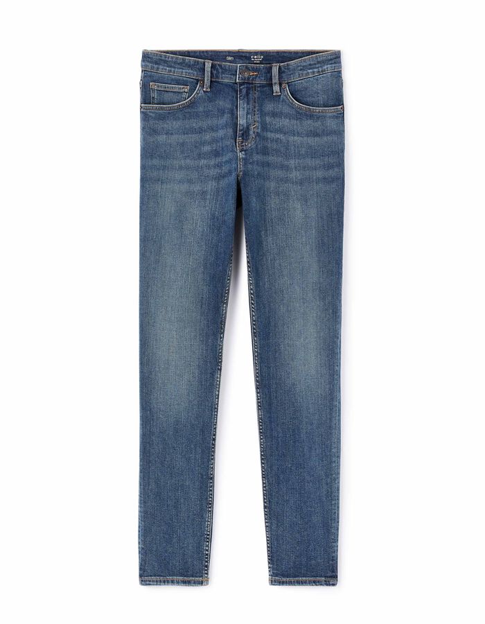 celio Jean slim coton stretch - bleu délavé