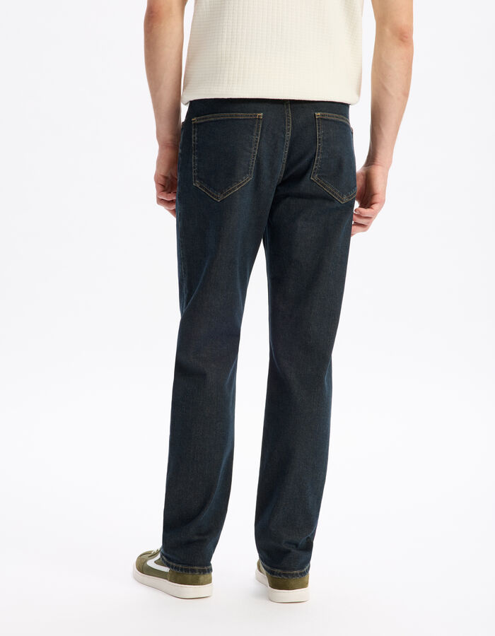 Celio Jean Straight Coton Stretch - Bleu Foncé