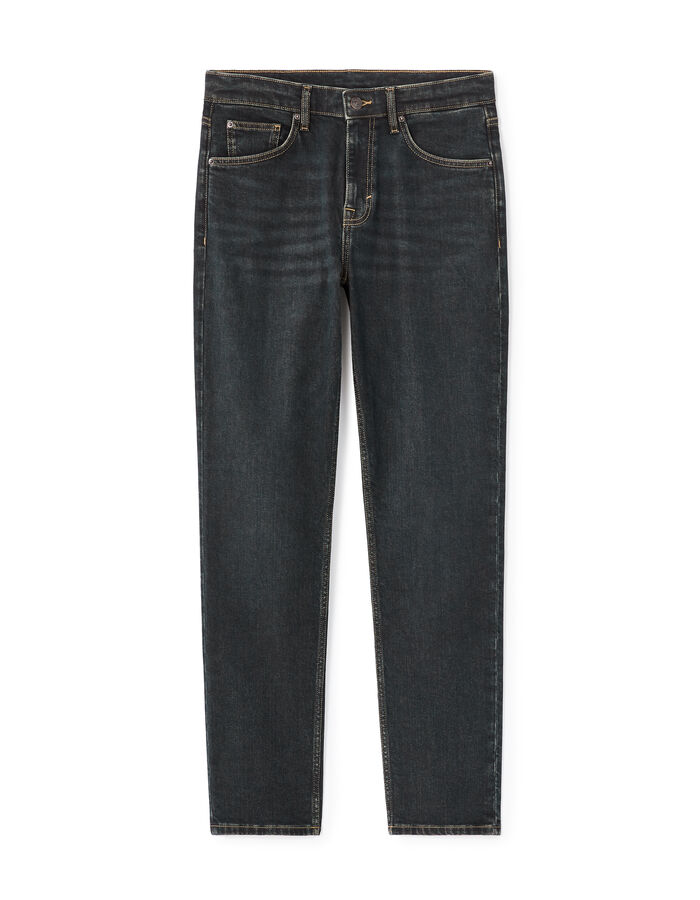 celio Jean straight coton stretch - bleu foncé
