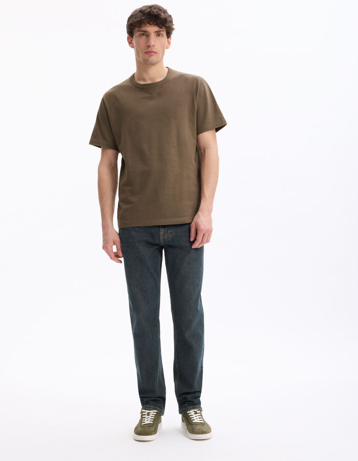 Celio Jean Straight Coton Stretch - Bleu Moyen