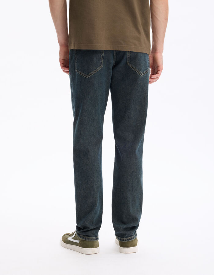 Celio Jean Straight Coton Stretch - Bleu Moyen