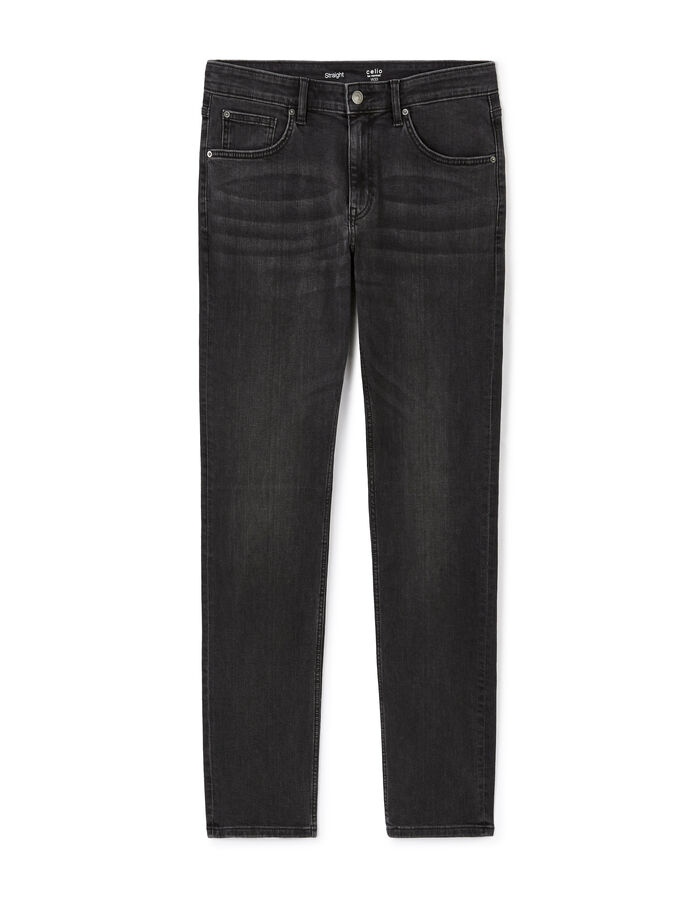 celio Jean straight coton stretch - noir