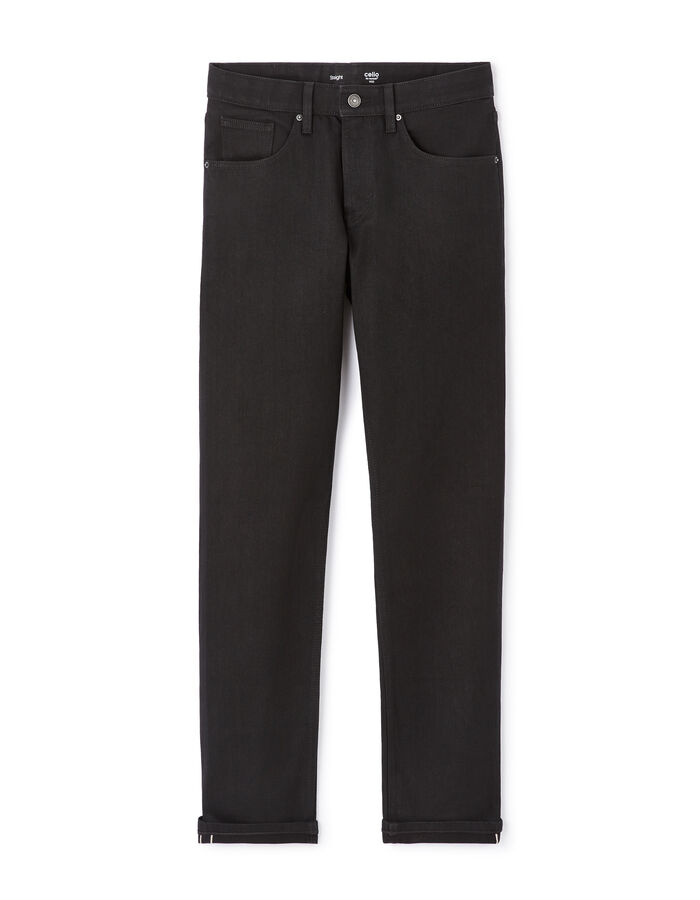celio Jean straight coton stretch - noir