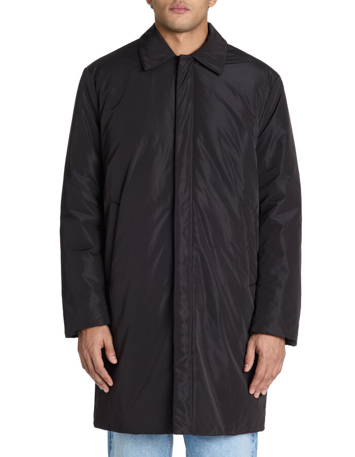 Celio Manteau Imperméable à Boutons Pressions - Noir