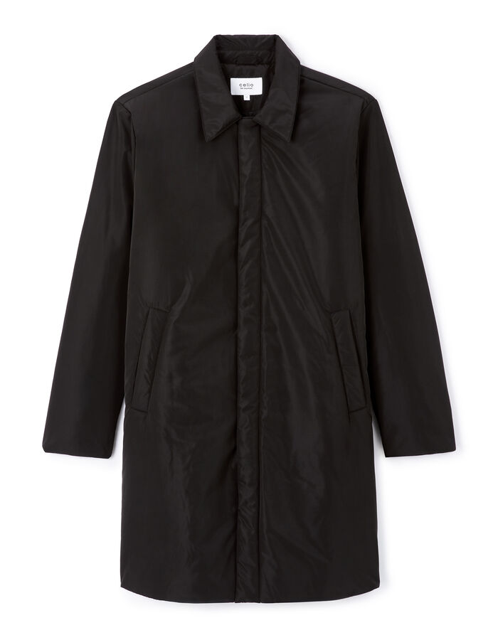 celio Manteau Imperméable à boutons pressions - noir