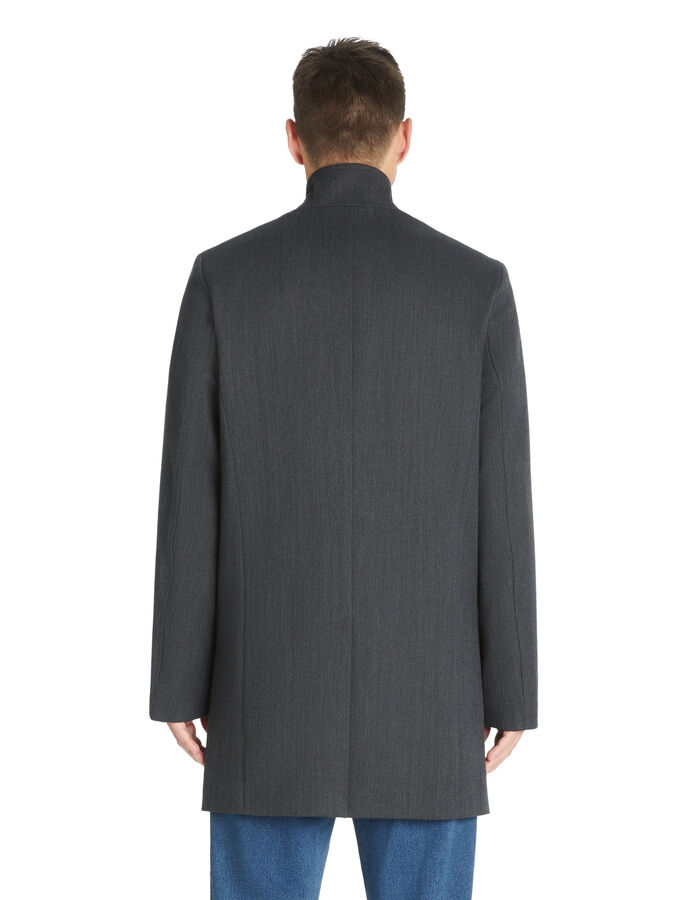 Celio Manteau Long Col Officier - Anthracite