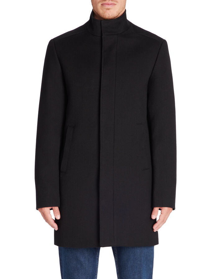 Celio Manteau Long Col Officier - Noir