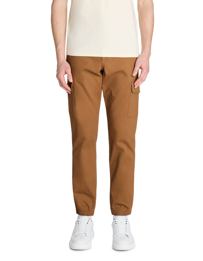 Celio Pantalon Cargo Slim Coton Stretch - Beige