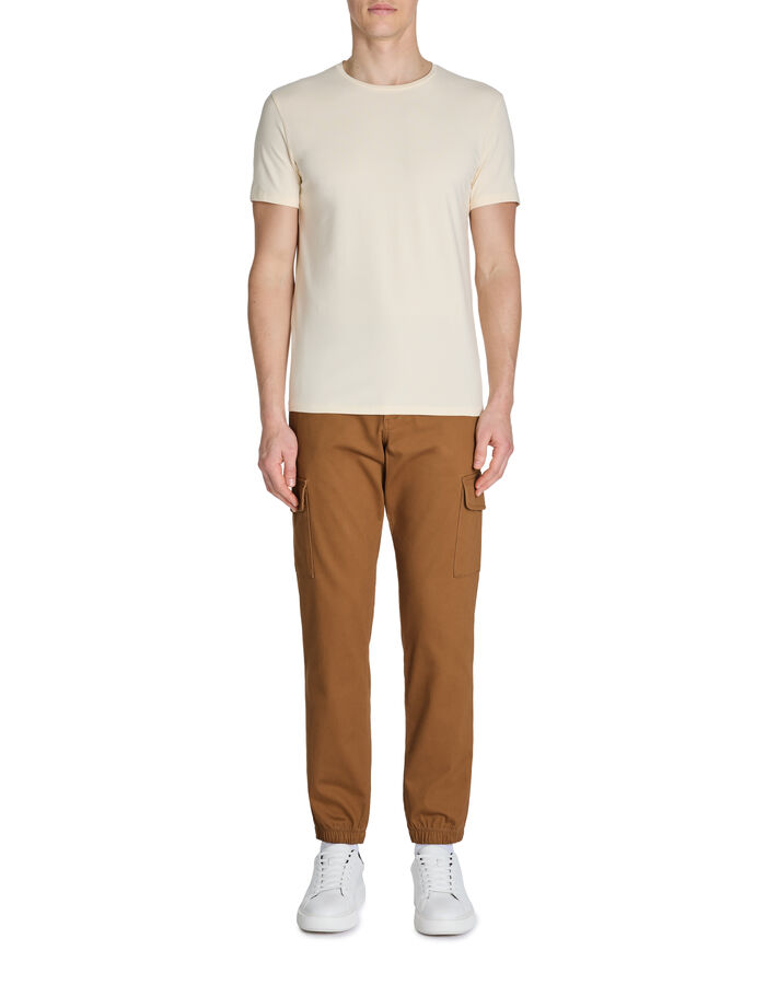 Celio Pantalon Cargo Slim Coton Stretch - Beige