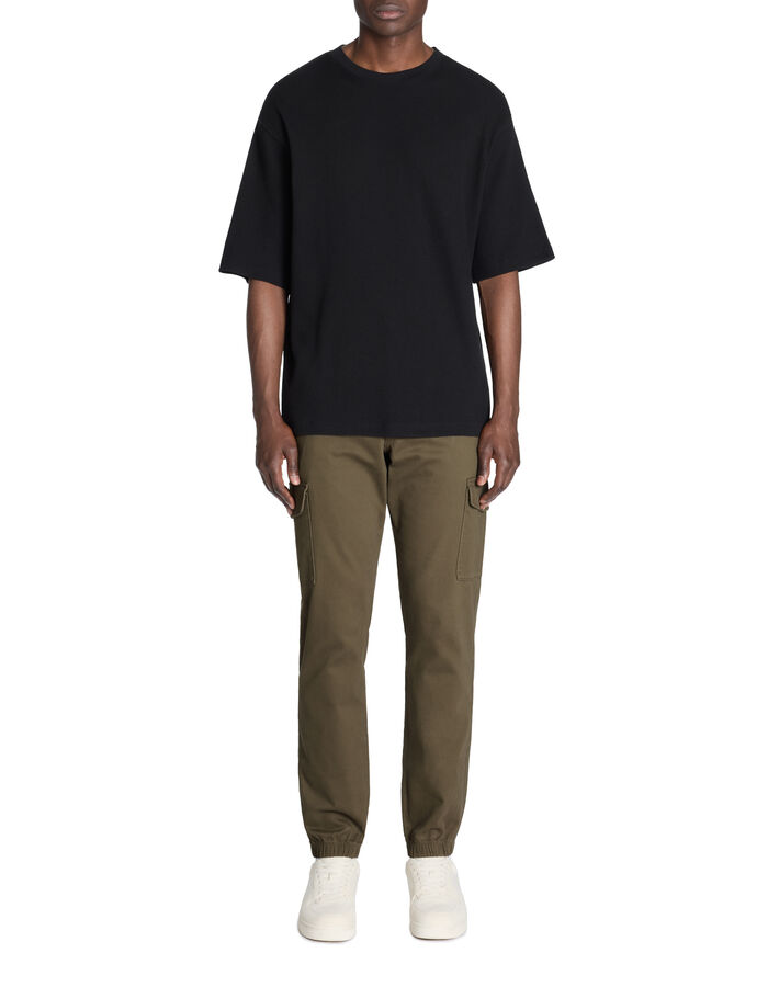 Celio Pantalon Cargo Slim Coton Stretch - Kaki