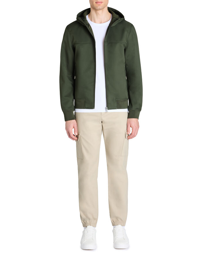 Celio Pantalon Cargo Slim En Coton Stretch - Beige