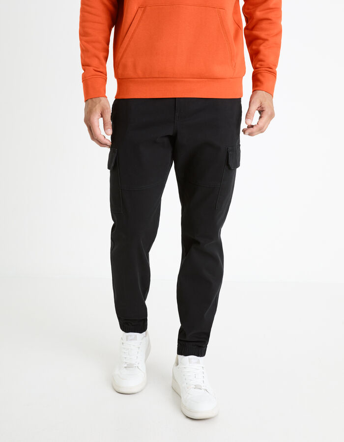 Celio Pantalon Cargo Slim - Noir