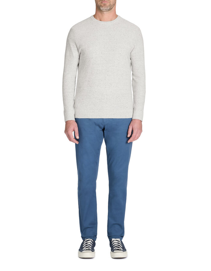 Celio Pantalon Chino Slim Coton Stretch - Bleu