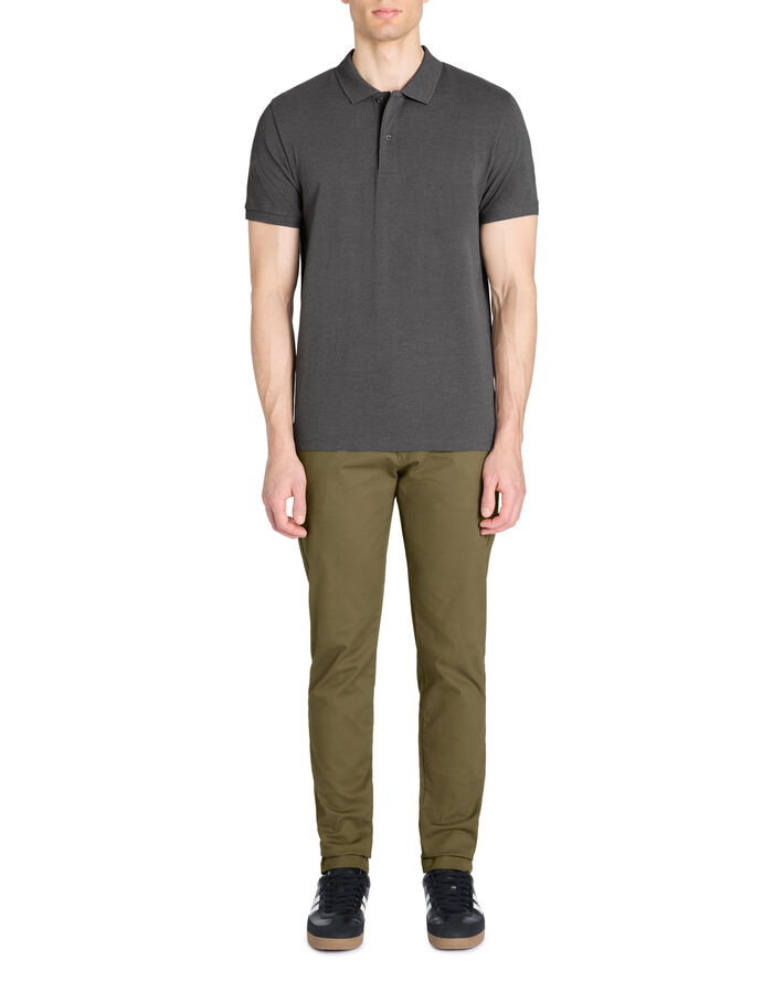 Celio Pantalon Chino Slim Coton Stretch - Taupe