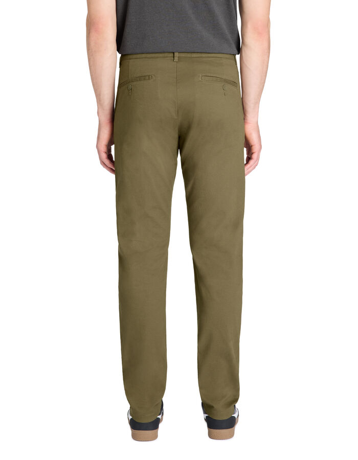 Celio Pantalon Chino Slim Coton Stretch - Taupe