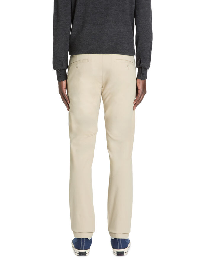 Celio Pantalon Chino Slim En Coton Stretch - Beige