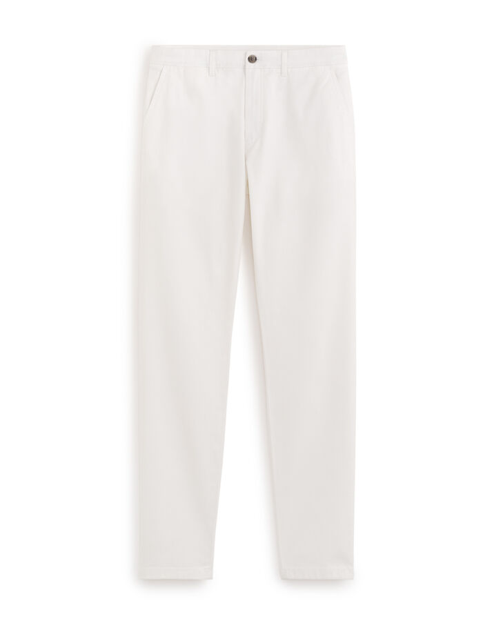 celio Pantalon chino slim en coton stretch - blanc