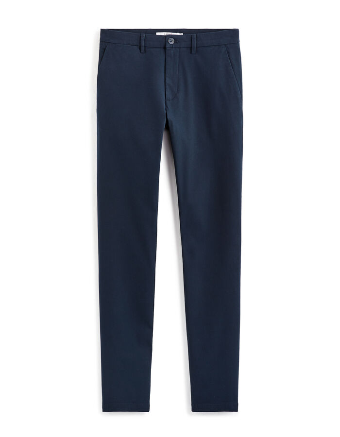 celio Pantalon chino slim en coton stretch - marine