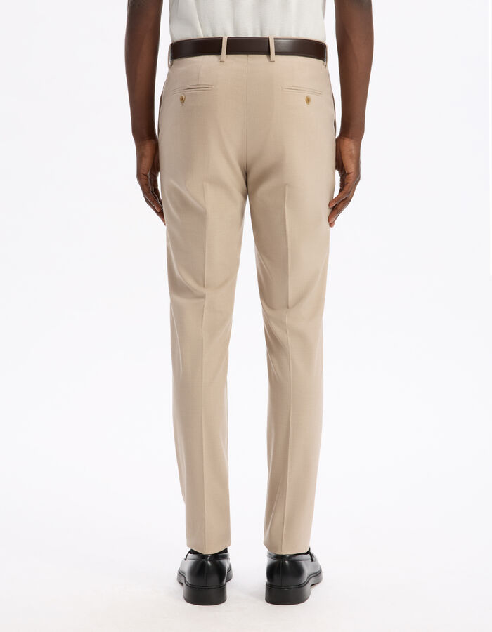 Celio Pantalon De Costume Slim - Beige