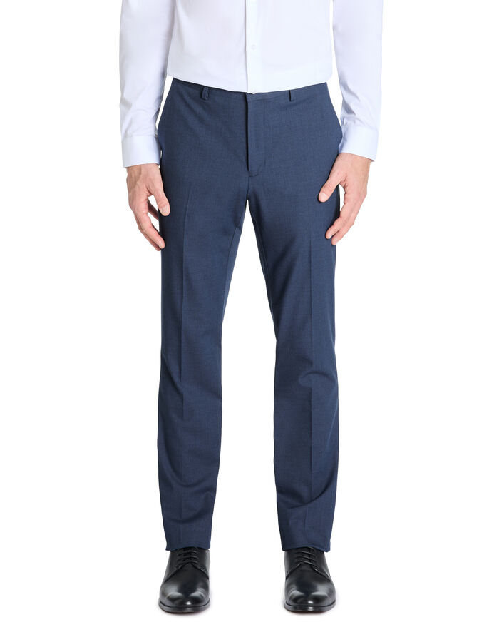 Celio Pantalon De Costume Slim Stretch Bi-ton - Bleu