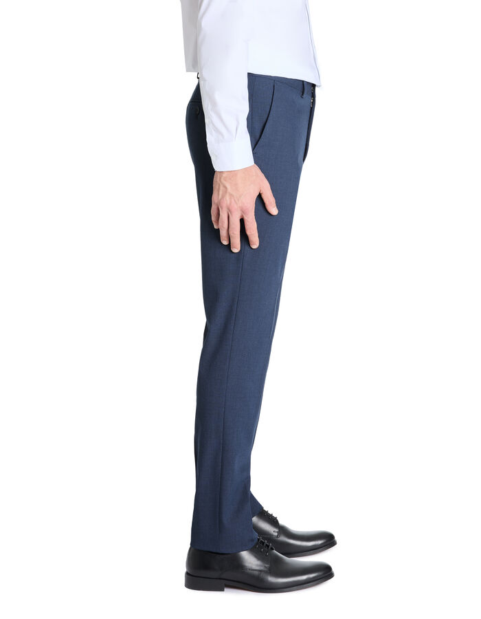 Celio Pantalon De Costume Slim Stretch Bi-ton - Bleu