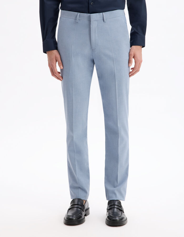 Celio Pantalon De Costume Slim Stretch - Bleu