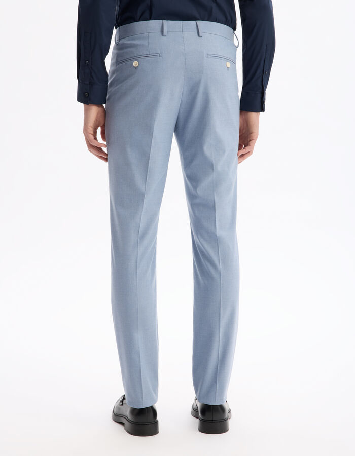 Celio Pantalon De Costume Slim Stretch - Bleu